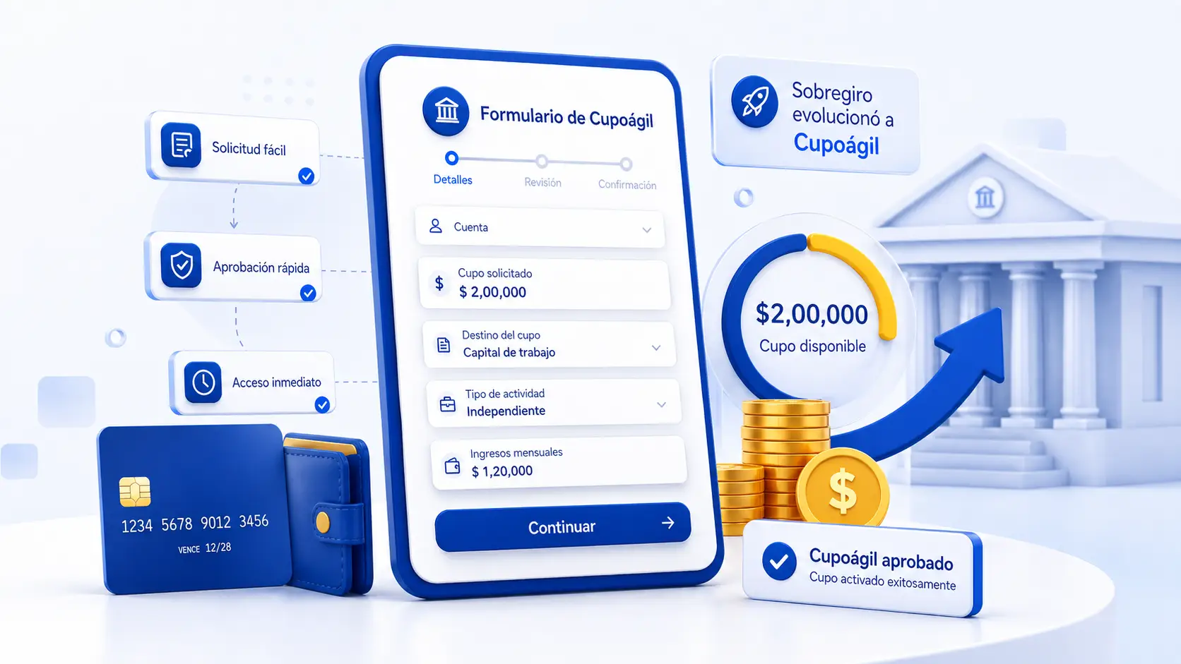 Vista previa del proyecto Digitalización de solicitudes de Cupoágil