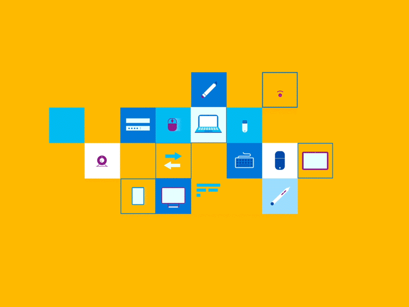 Ilustración animada sobre desarrollo de tecnología