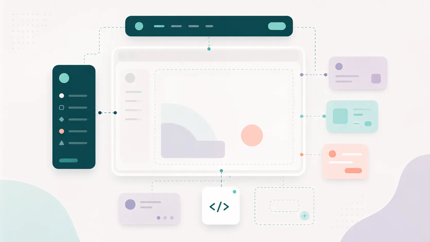 Vista previa del proyecto Sidebar y header como Custom Element